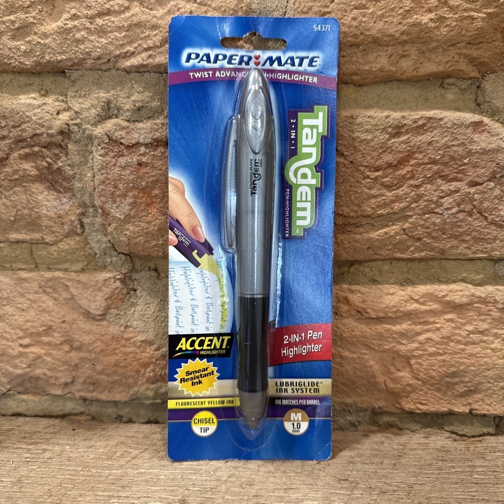 2004 Paper Mate Tandem 2 In 1 Pen Highlighter‎